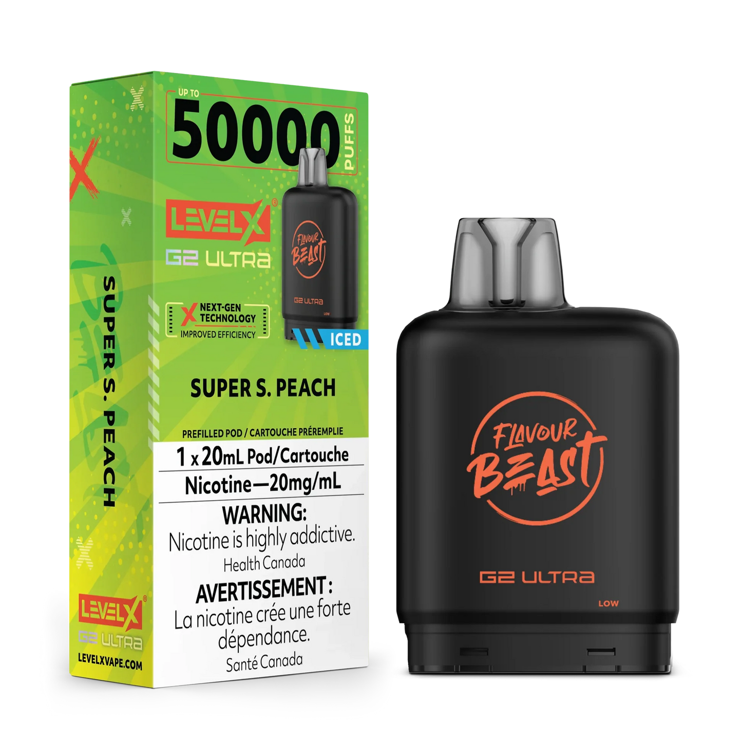Flavour Beast Level X G2 Ultra 50k Super S Peach*