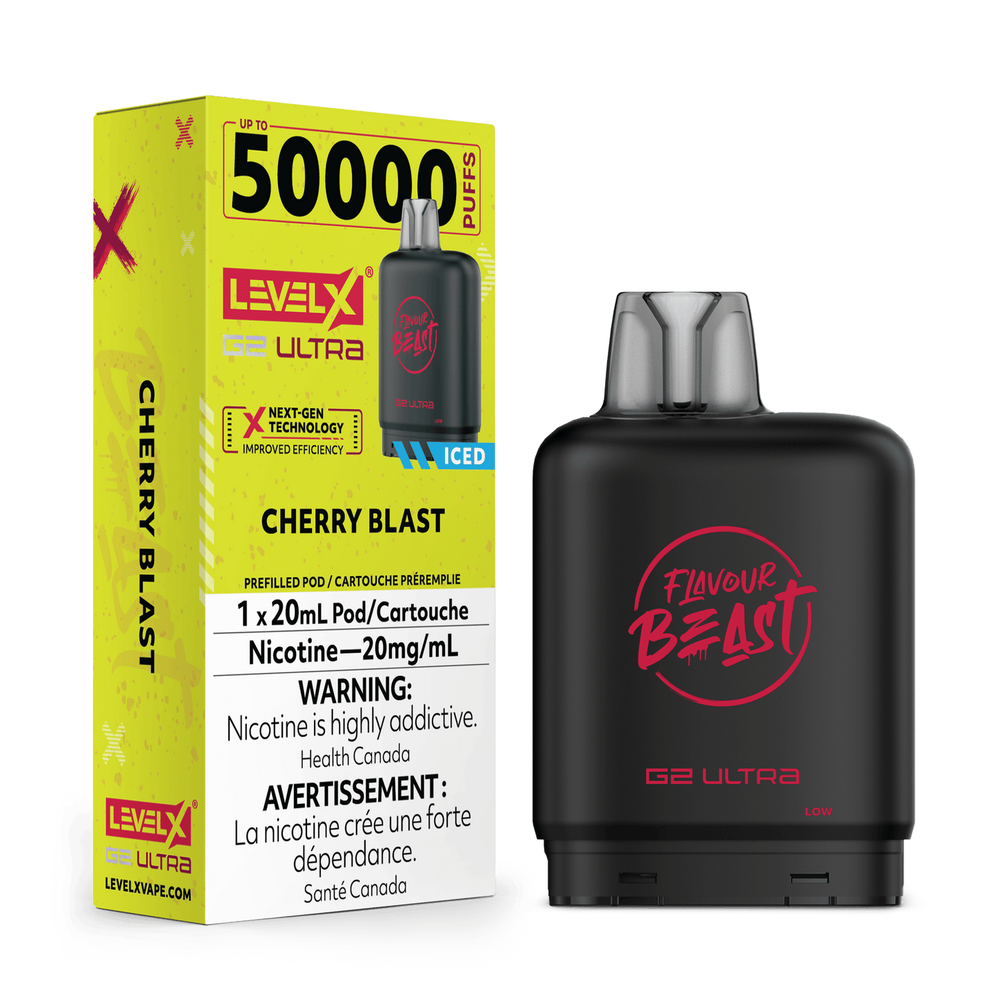 Flavour Beast Level X G2 Ultra 50k Cherry Blast (Provincial Tax)