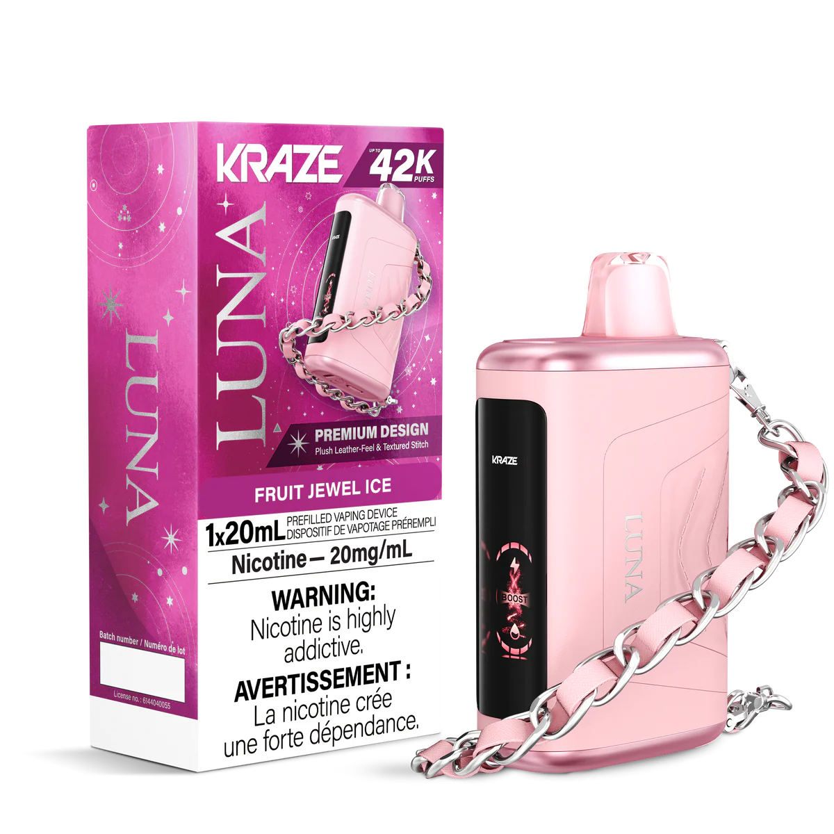 Kraze Luna 42k Ruby Peach Watermelon Ice*