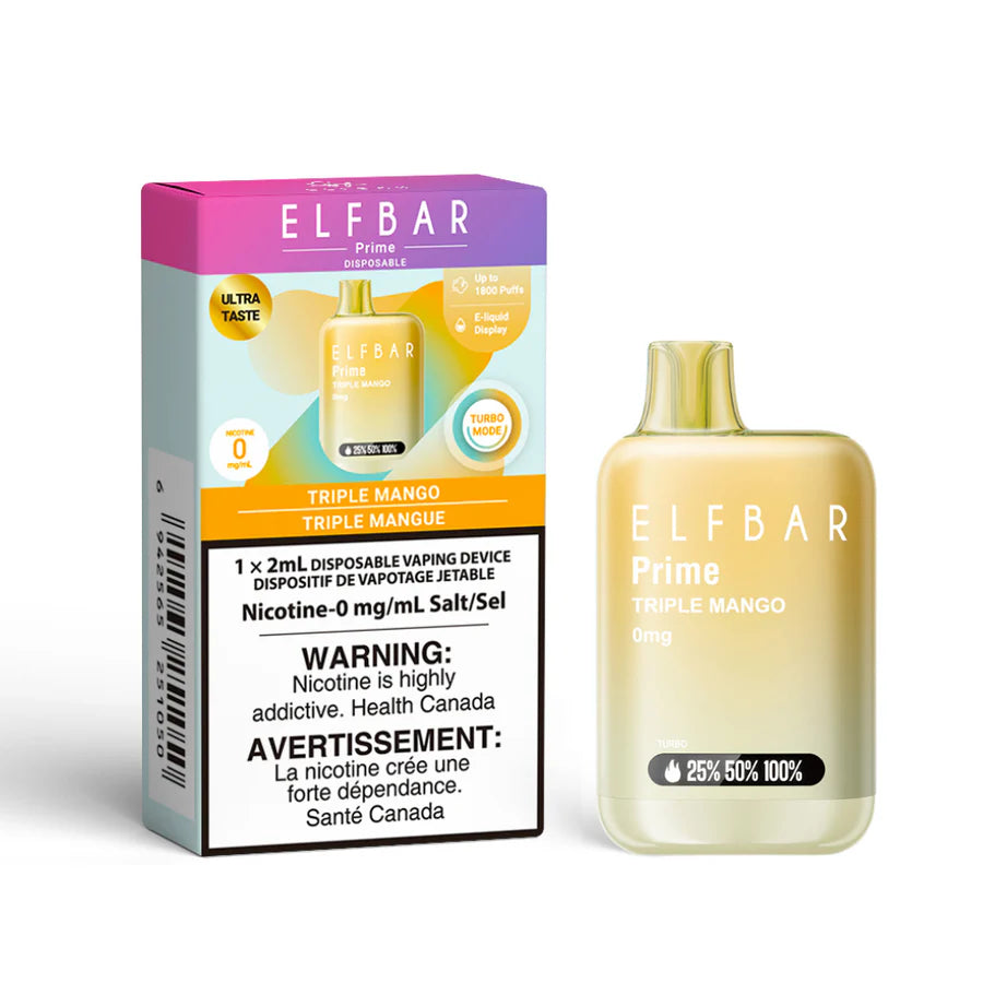 Elfbar 1800 Nicotine Free Triple Mango (Provincial Tax)