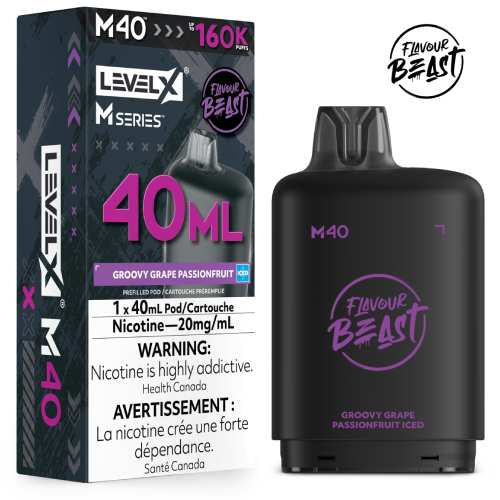 Flavour Beast Level X 160k Groovy Grape Passionfruit*