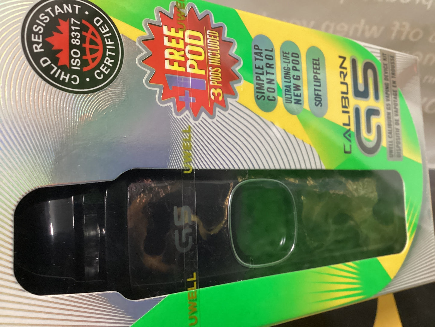 UWELL Caliburn g5 pod kit black gold
