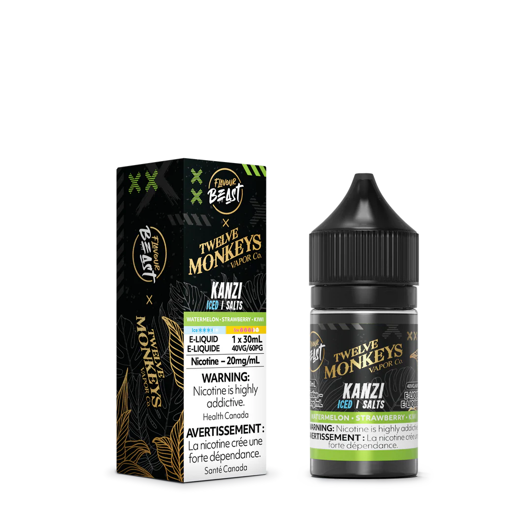 Flavour Beast X 12 Monkeys E-liquid 20mg/30ml Kanzi Iced