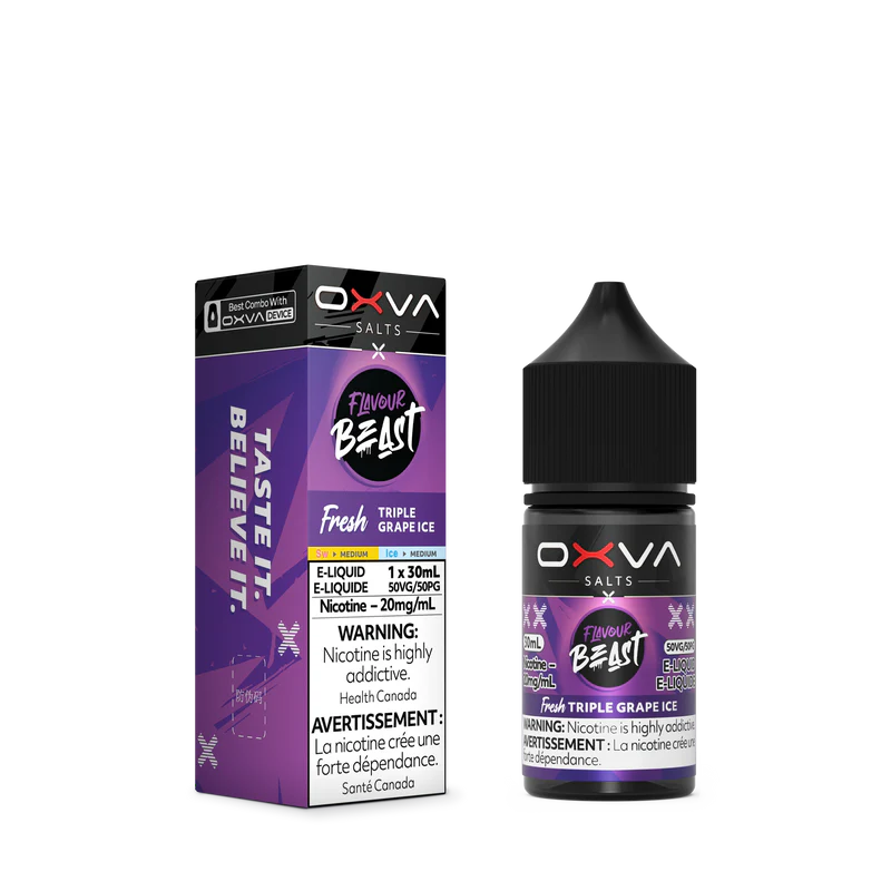 Flavour Beast x OXVA E-Liquid 20mg Fresh Triple Grape Ice