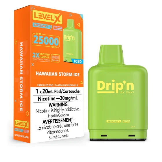 Drip’n Level x Boost G2 25k Hawaiian Storm Ice(Provincial Tax)