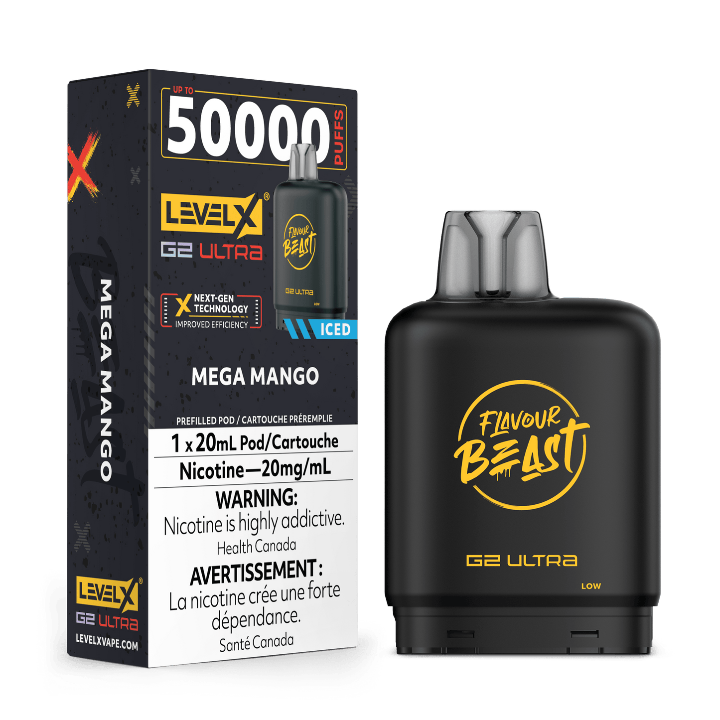 Flavour Beast Level X G2 Ultra 50k Mega Mango (Provincial Tax)