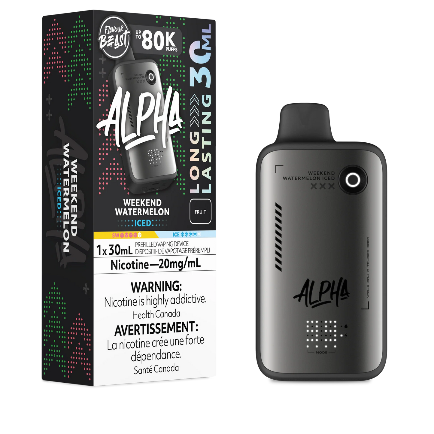 Flavour Beast Alpha 80K Weekend Watermelon