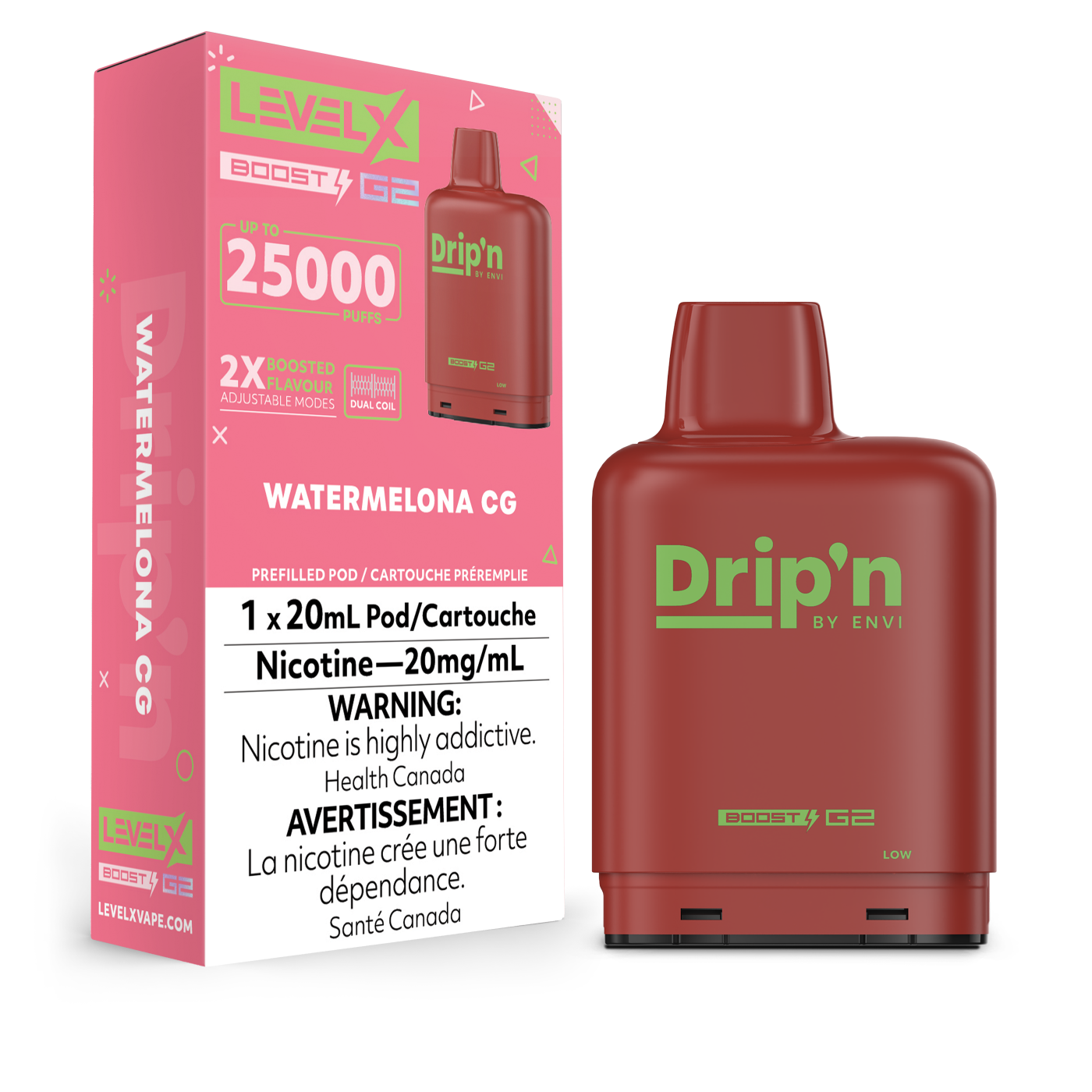 Drip’n Level x Boost G2 25k Watermelon CG (Provincial Tax)