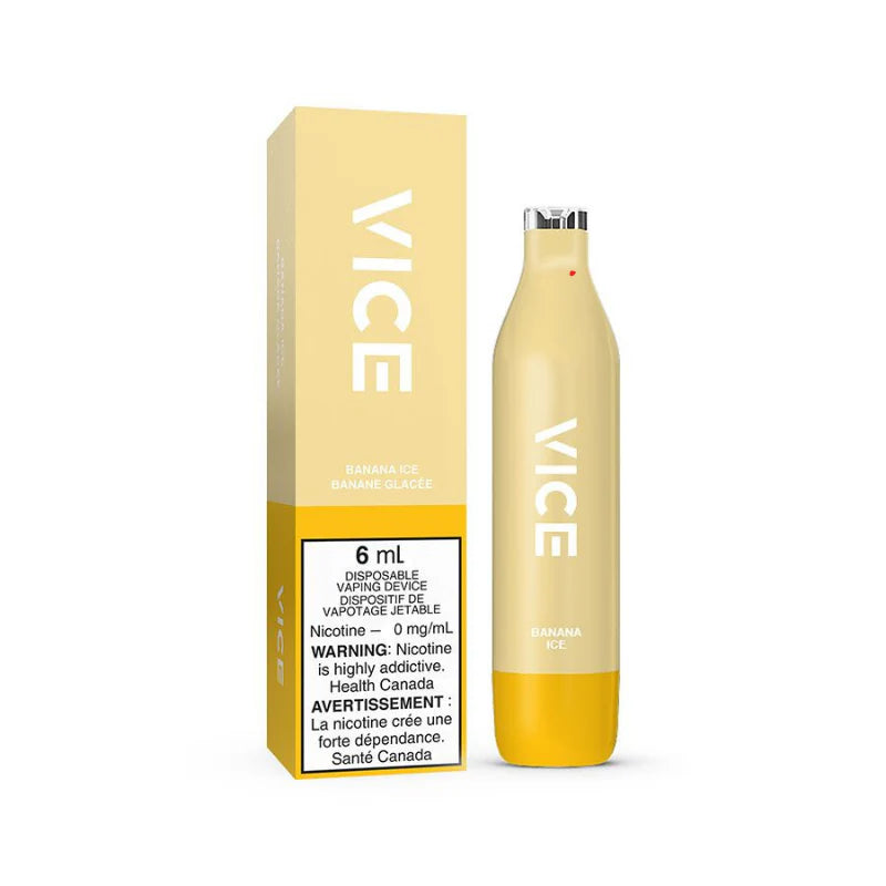 Vice 2500 Nicotine Free Banana ice (Provincial Tax)
