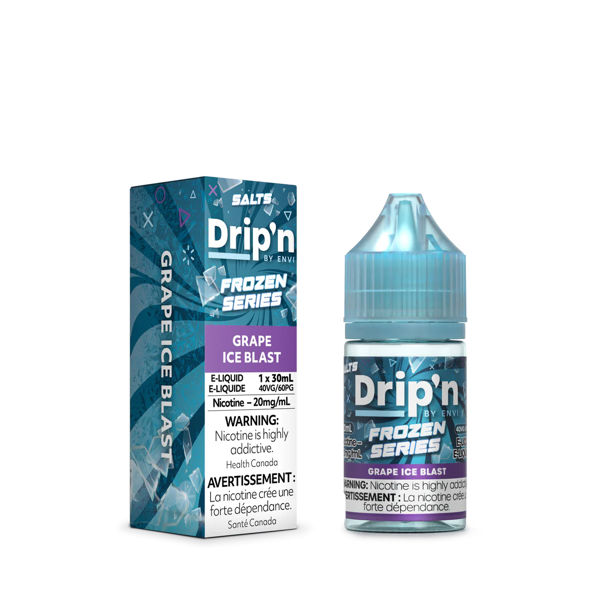Drip’n ENVI frozen E-liq 20mg/30ml Grape ice (Provincial Tax)