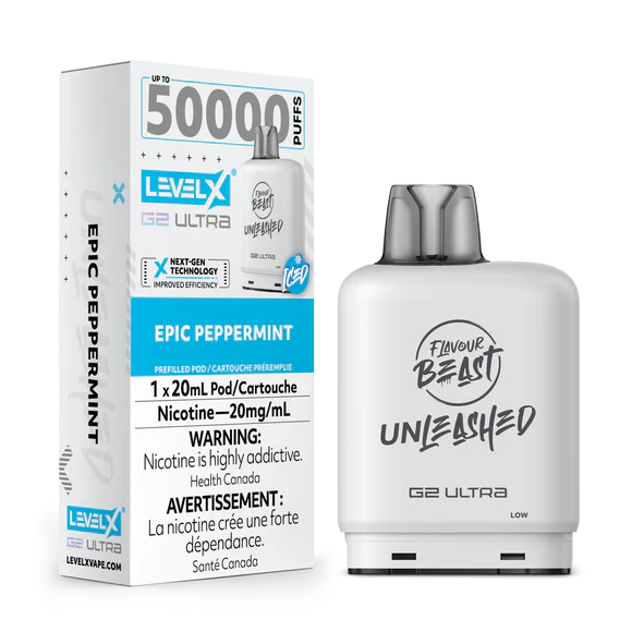 Flavour Beast Level X G2 Ultra Unleashed 50k Epic Peppermint (Provincial Tax)
