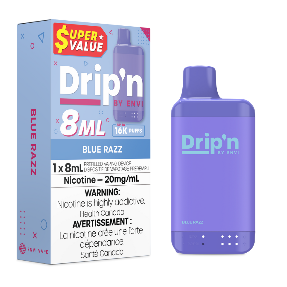 Drip’n 16k Blue Razz (Provincial Tax)