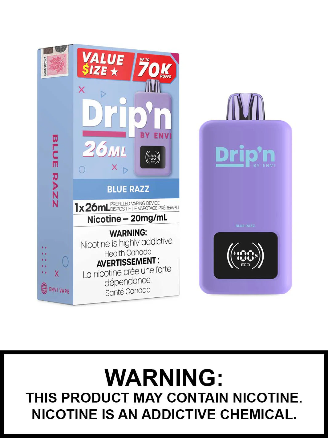 Drip’n 70k Blue razz*
