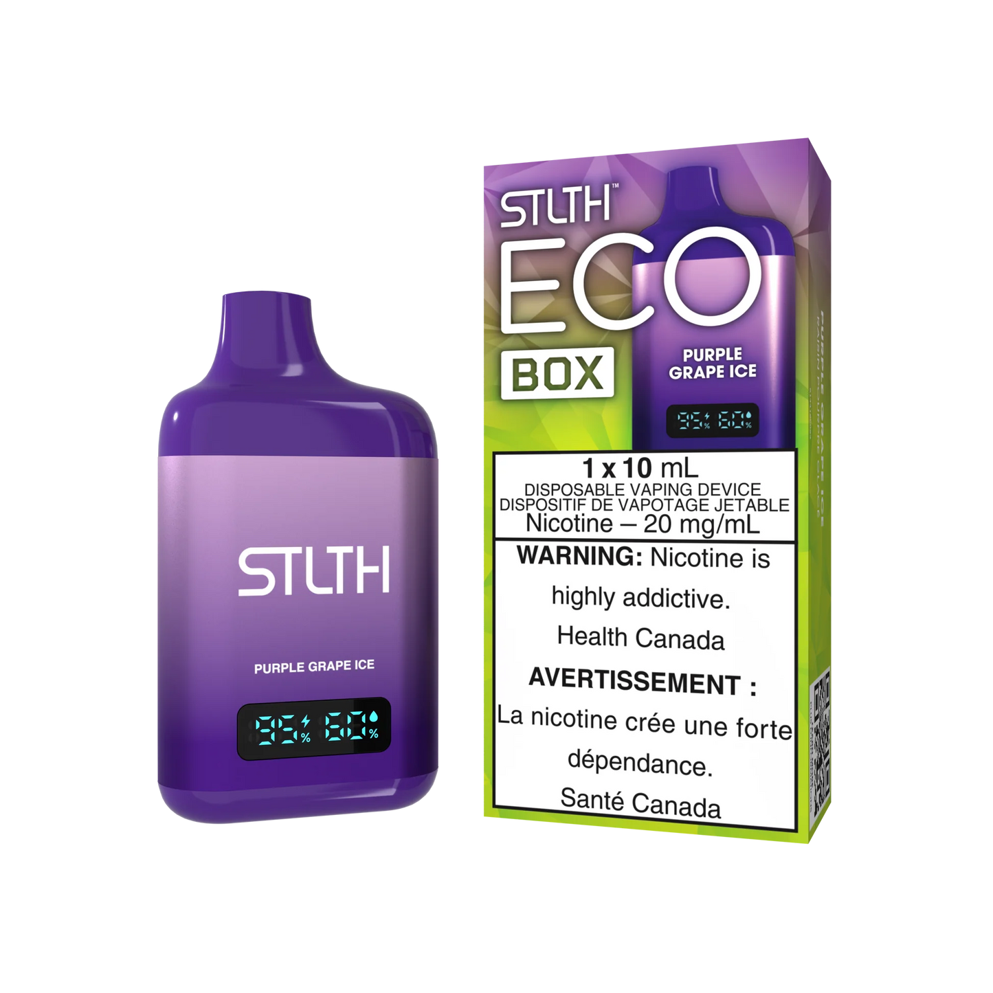 Stlth Eco Box Purple Grape ICE 10mL (Provincial)