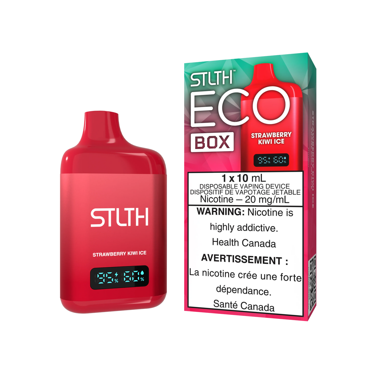 Stlth Eco Box Strawberry Kiwi Ice 10mL (Provincial)