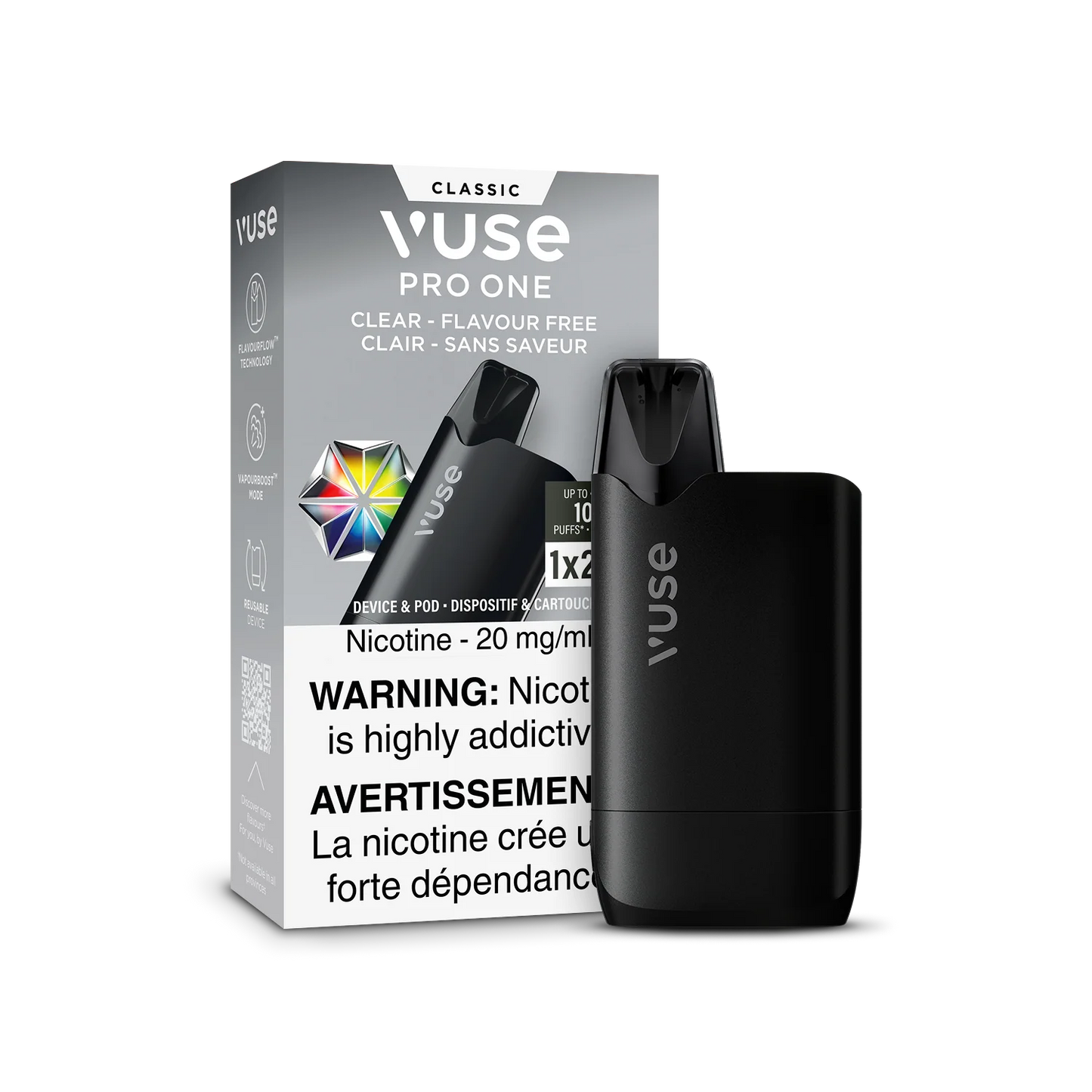 Vuse Pro One 1k Kit Clear(Provincial Tax)