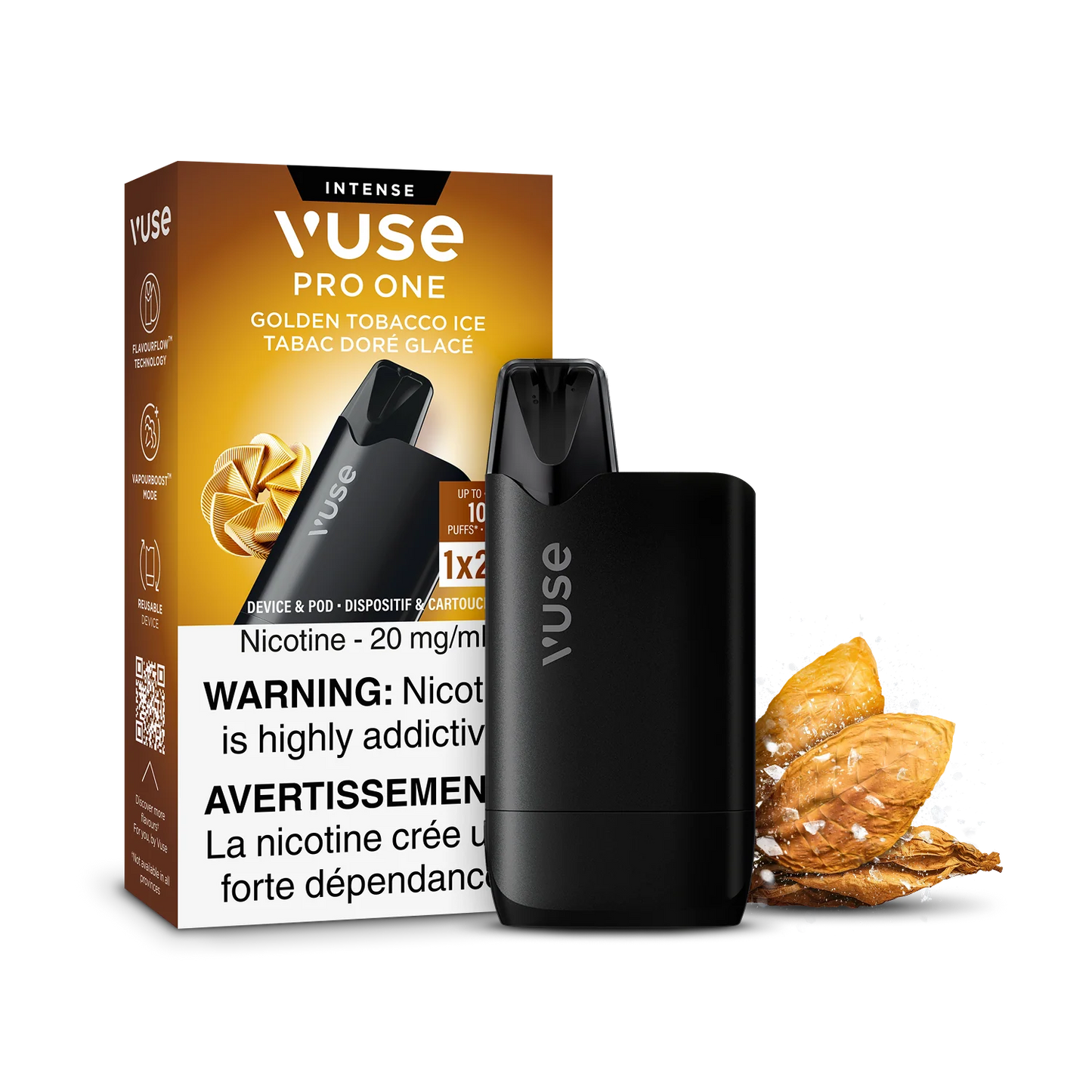 Vuse Pro One 1k Kit Golden Tobacco ice(Provincial Tax)