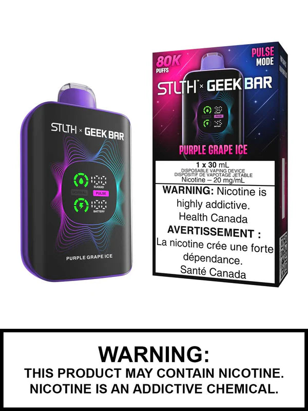 Stlth x Geekbar 80k Purple Grape ice (Provincial Tax)