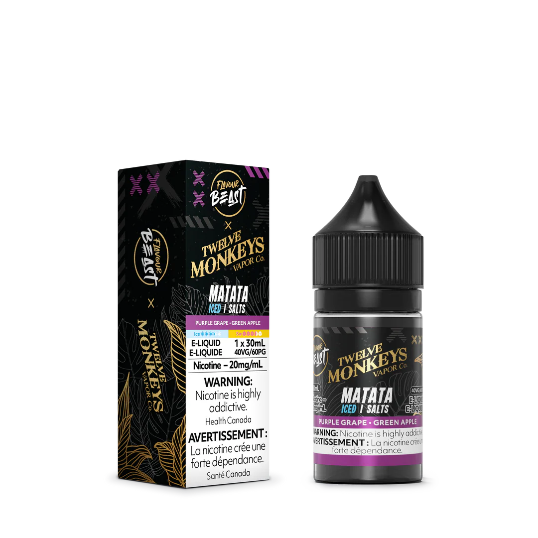 Flavour Beast X 12 Monkeys E-liquid 20mg/30ml Matata Iced*