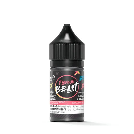 Flavour beast e-liquid Str8 Up Strawberry Banana 20mg/30ml (Provincial Tax)