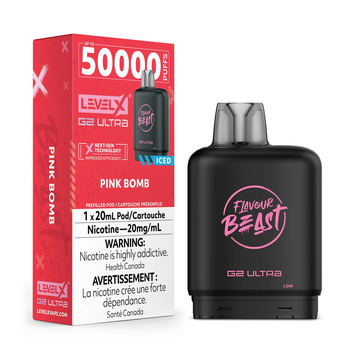 Flavour Beast Level X G2 Ultra 50k Pink Bomb*