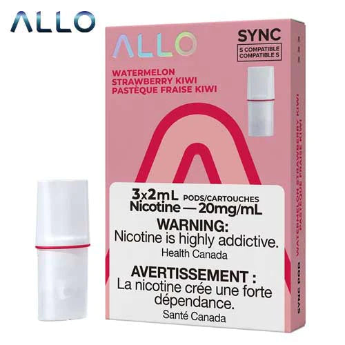 Allo Sync 3pods Watermelon Strawberry Kiwi (3x2ml) (Provincial Tax)