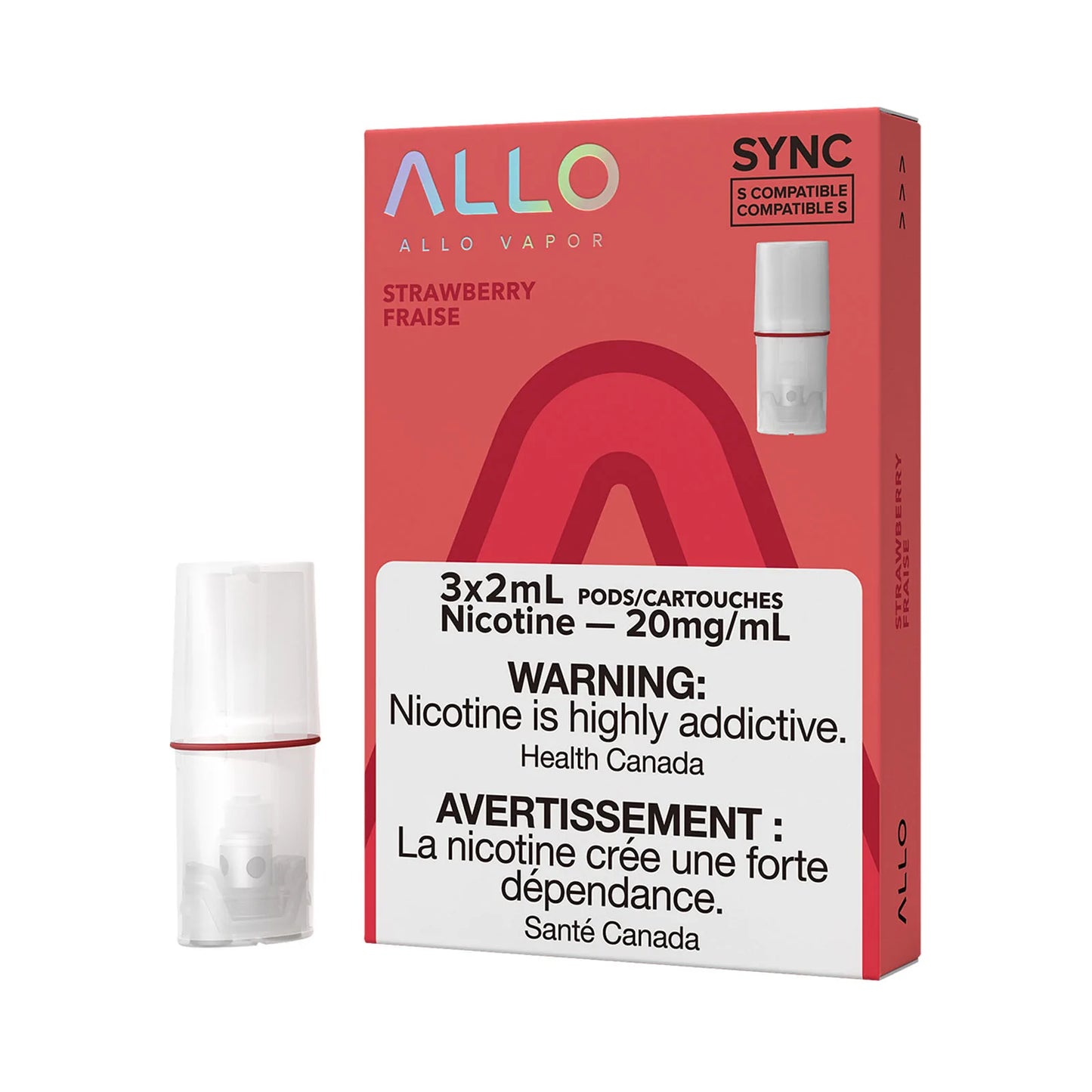 Allo Sync 3pods Strawberry (3x2ml) (Provincial Tax)