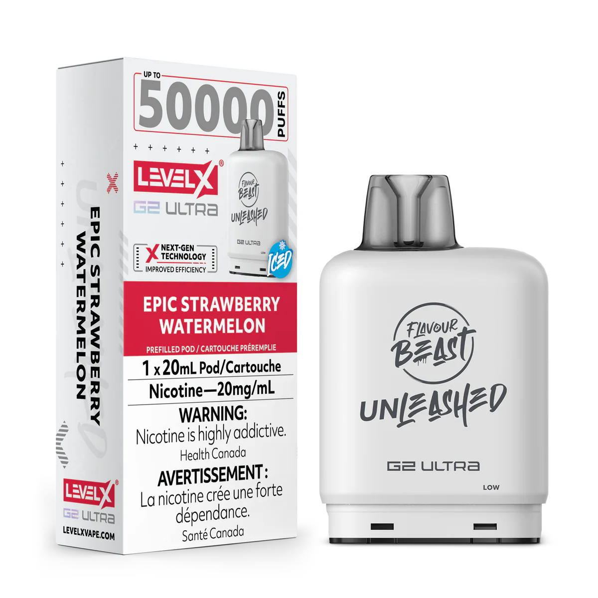 Flavour Beast Level X G2 Ultra Unleashed 50k Epic Strawberry Watermelon*