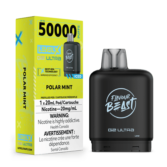 Flavour Beast Level X G2 Ultra 50k Polar Mint (Provincial Tax)