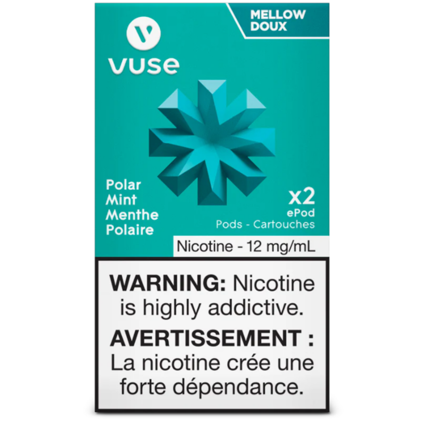 Vuse ePod 12mg Polar Mint x2 (Provincial Tax)