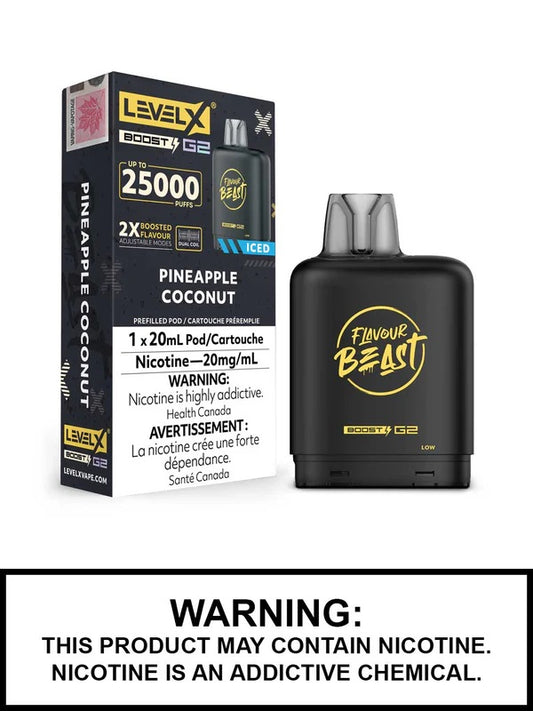 Flavour Beast Level x Boost G2 25k Pineapple coconut (Provincial Tax)