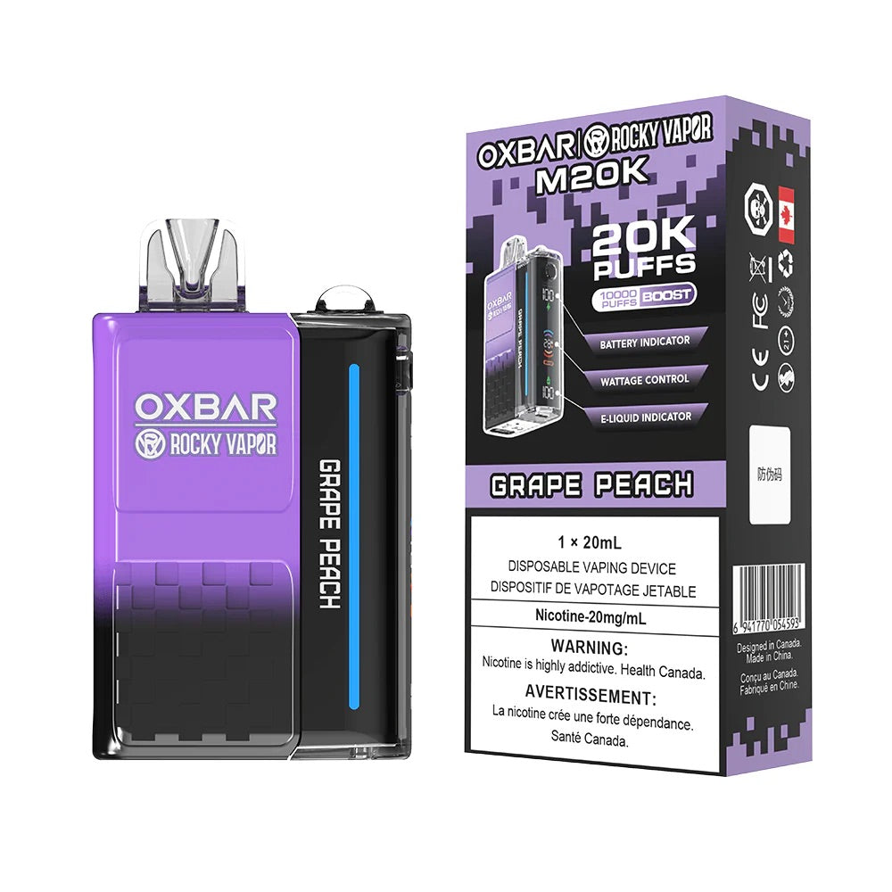 OXBAR 20K Grape Peach (Provincial Tax)