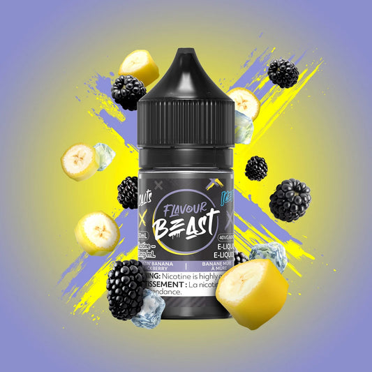 Flavour beast e-liquid Blazin’ Banana blackberry iced 10mg/30ml *