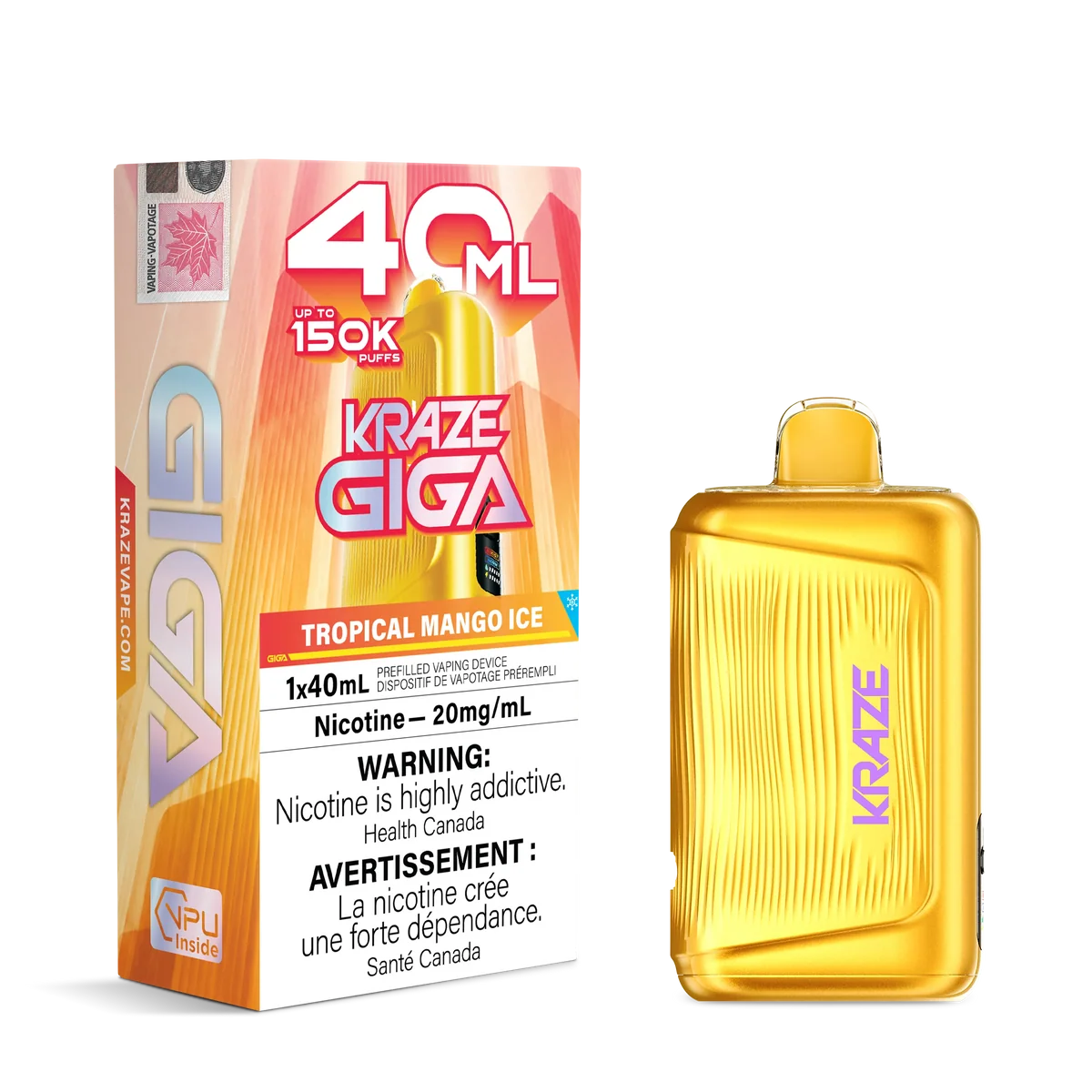 Kraze Giga 150K Tropical Mango Ice*