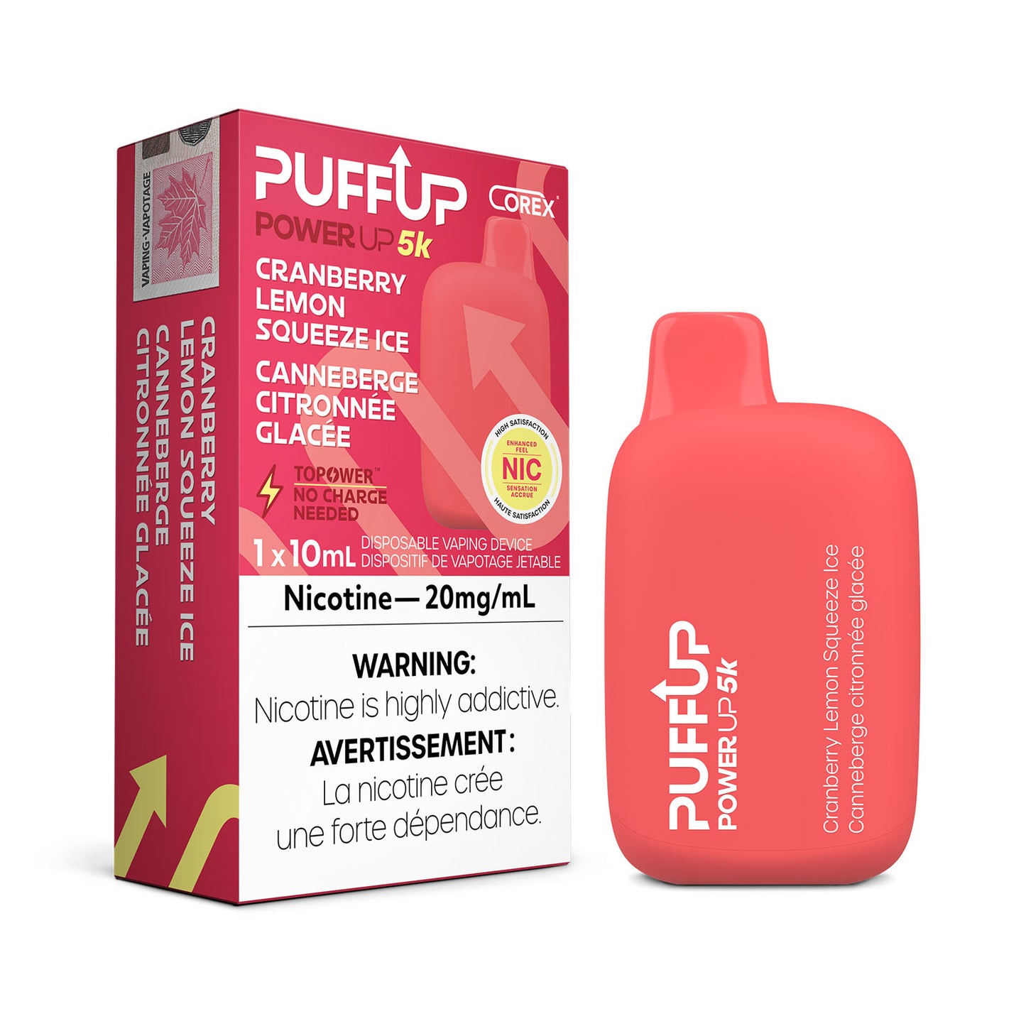 Puff Up 5000 Cranberry Lemon Squeeze (Provincial Tax)