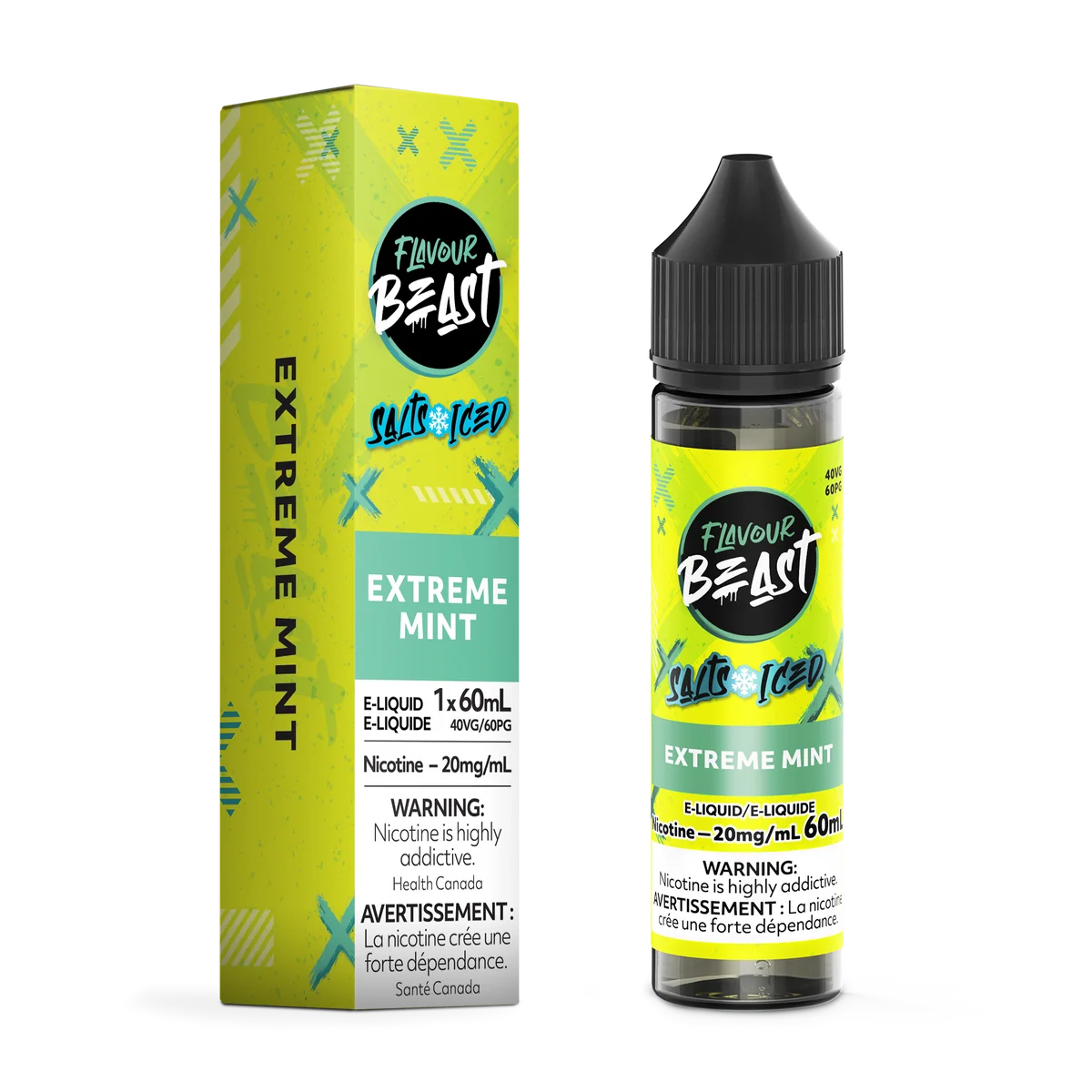 Flavour Beast e-Liquid 20mg/60ml Extreme Mint*