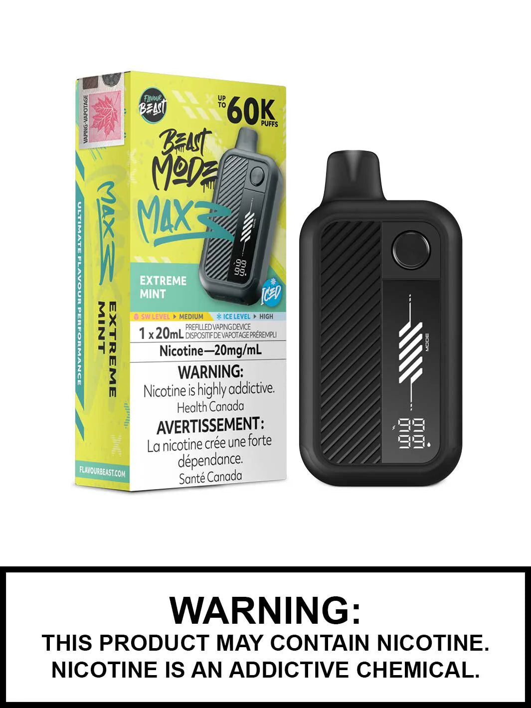 Flavour beast max mode 3 extreme mint(Provincial Tax)