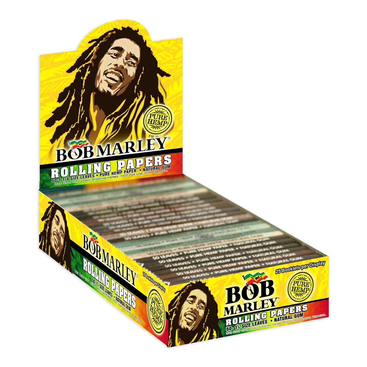 Bob Marley Cigarette Paper roll 1 1/4 Size Leaves