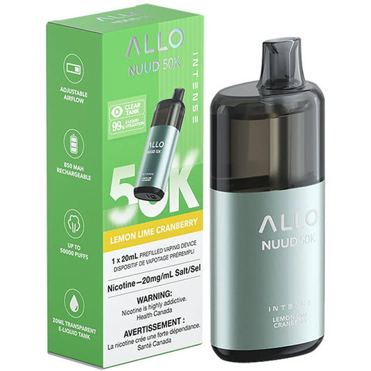 Allo NUUD 50k Lemon Lime Cranberry (Provincial Tax)