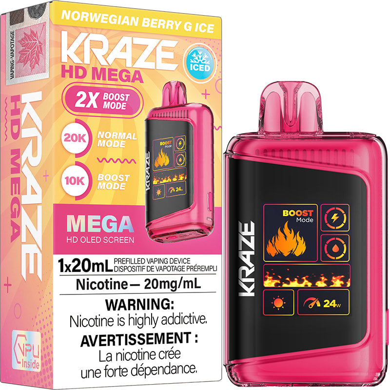 Kraze 20k Norwegian Berry ice (Provincial Tax)