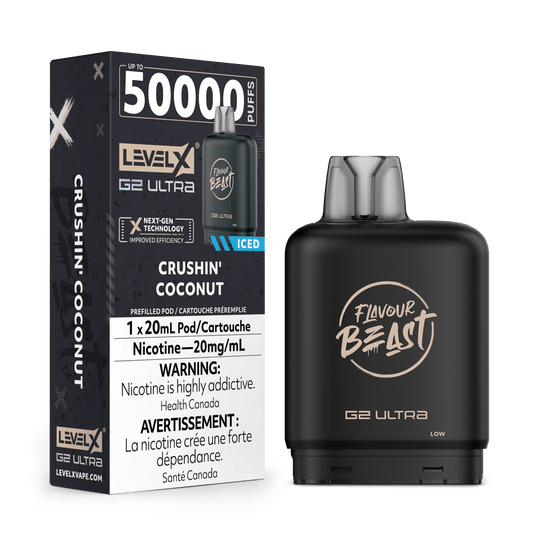 Flavour Beast Level X G2 Ultra 50k Crushin’ Coconut (Provincial Tax)