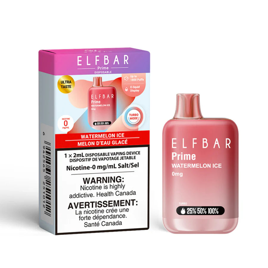 Elfbar 1800 Nicotine Free Watermelon Ice (Provincial Tax)