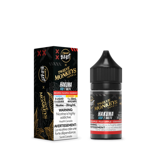 Flavour Beast X 12 Monkeys E-liquid 20mg/30ml Hakuna Iced