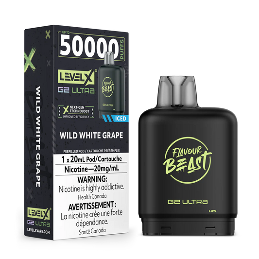 Flavour Beast Level X G2 Ultra 50k Wild White Grape*