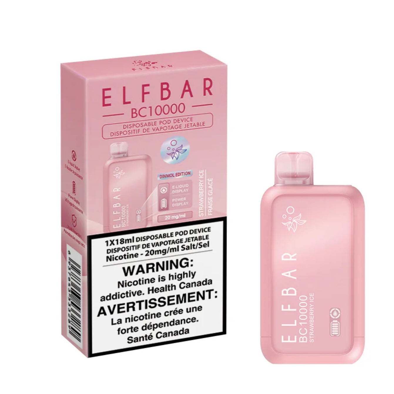 ELFBAR BC 10000 Strawberry ice (Provincial Tax)