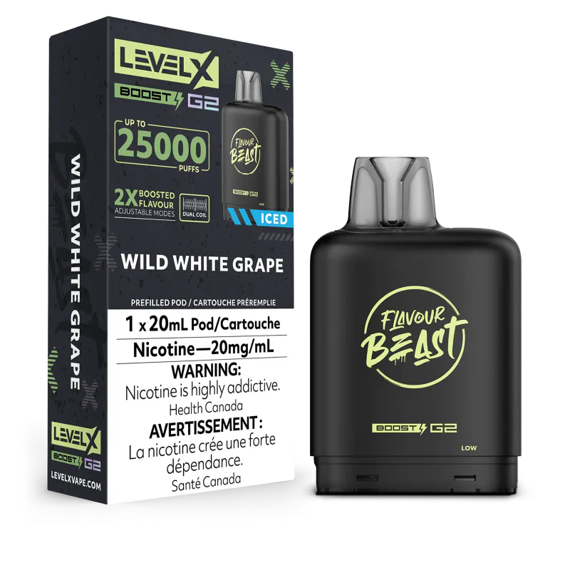 Flavour Beast Level x Boost G2 25k Wild White Grape *