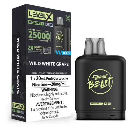 Flavour Beast Level x Boost G2 25k Wild White Grape *