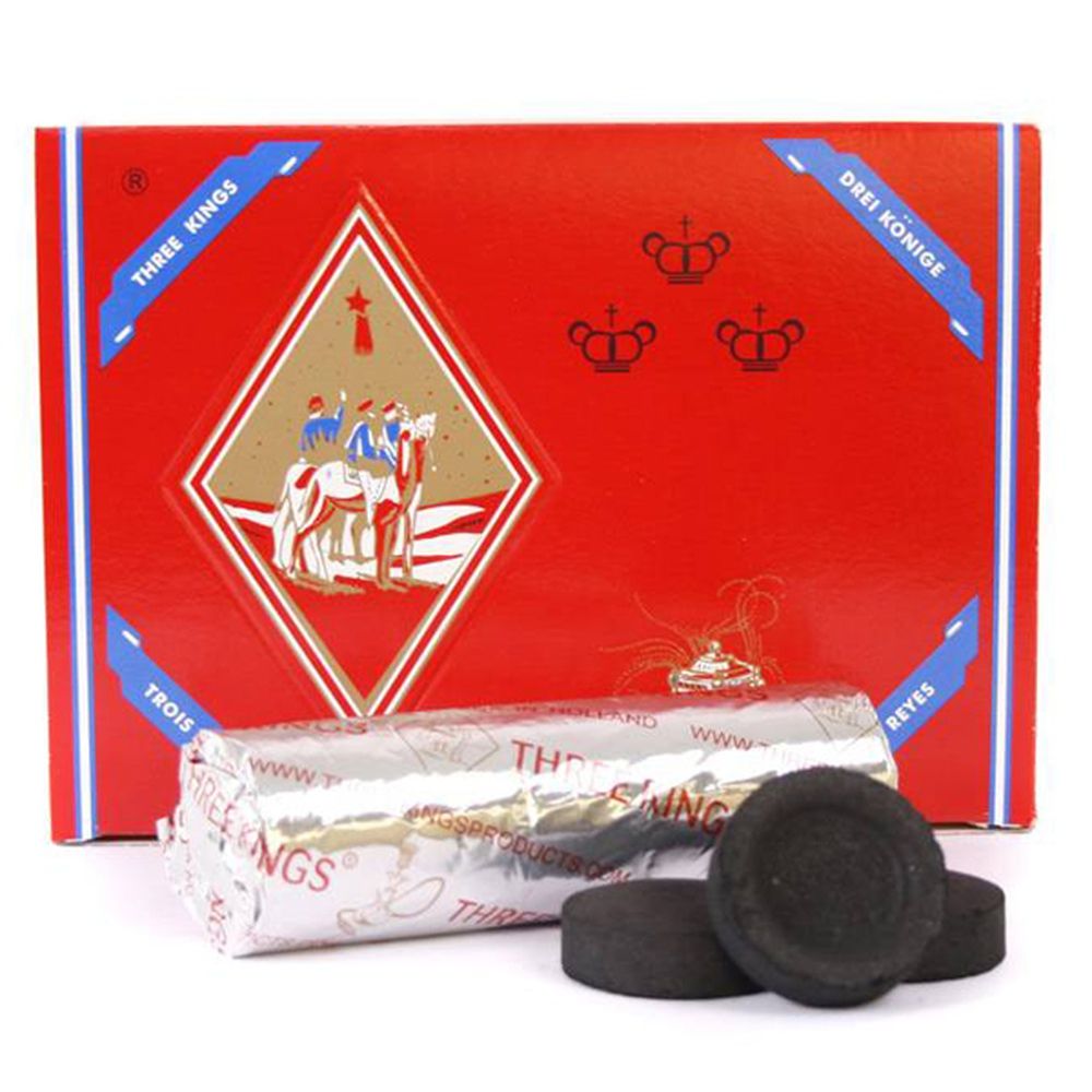 Three King Charcoal Briquets