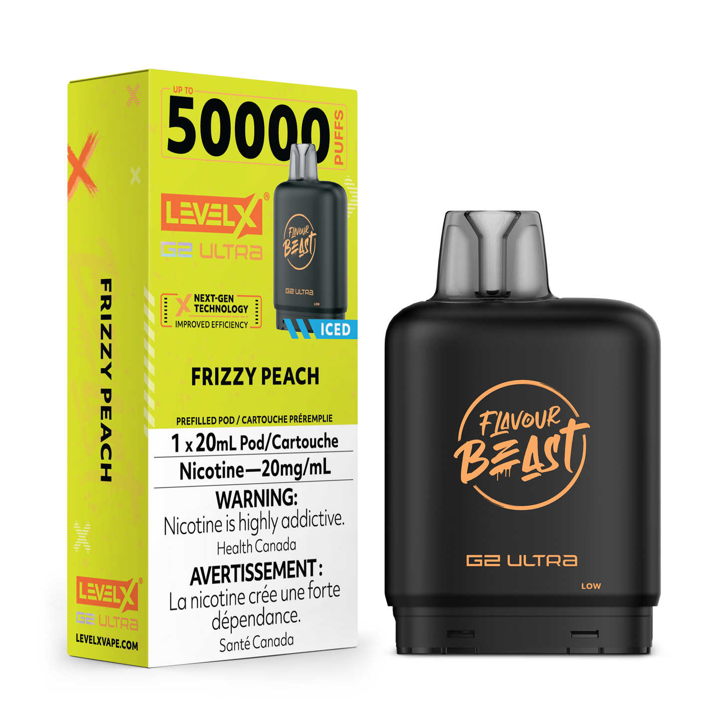Flavour Beast Level X G2 Ultra 50k Frizzy Peach (Provincial Tax)