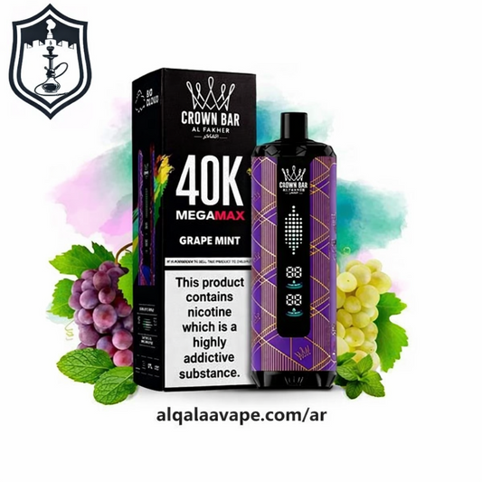 Crown bar al fakher 40k megamax grape mint